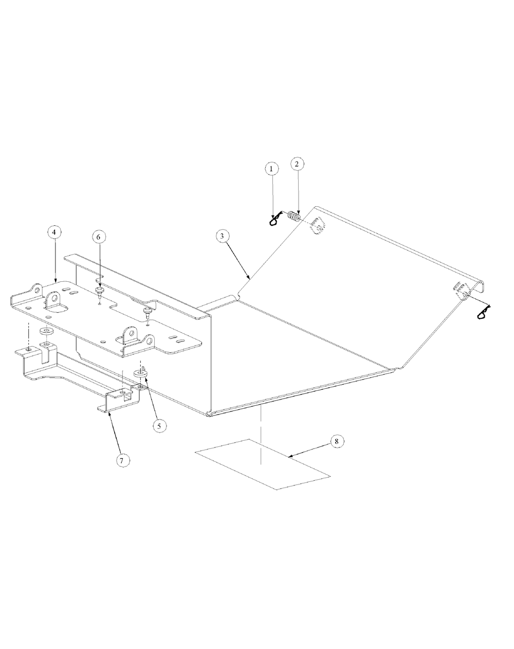 Floor Panel Assembly Diagram and Parts List for M60-KW 53AB5D8X750-25-HP Cub Cadet Lawn Tractor